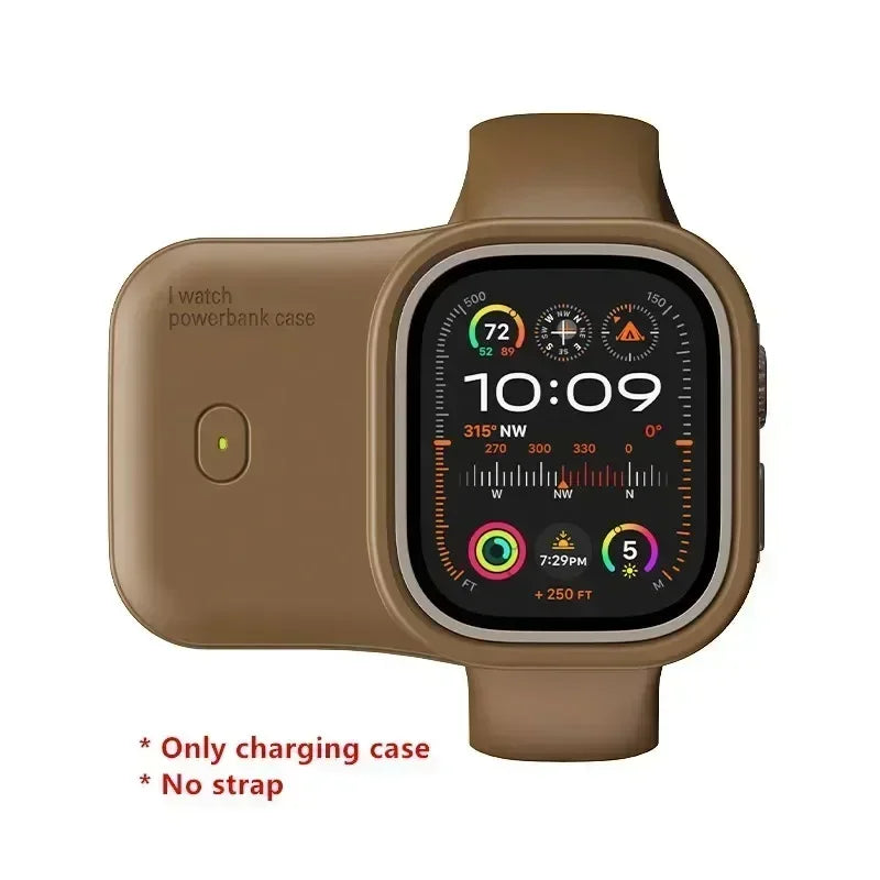 Portable Wireless Charger 1200Mah Spare Battery Powerbank Device for Apple Watch8 7 6 5 4 SE Ultra for Iwatch Fast Charging Case