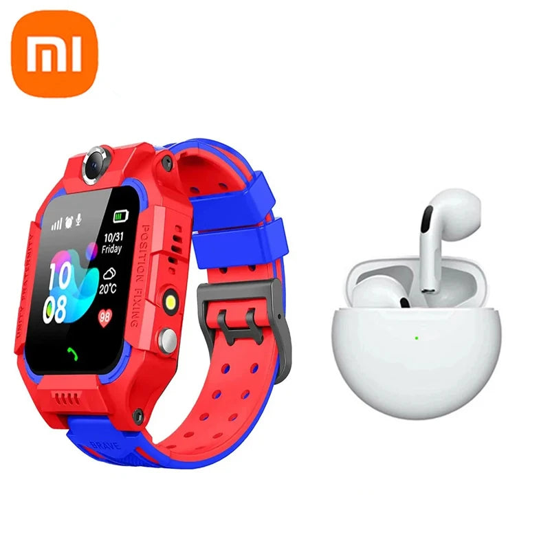 Xiaomi Kids Smart Watch 4G Sim Card Call Camera GPS Location SOS Antil-Lost IP67 Waterproof Smart Watch for Ios Android Kid Gift