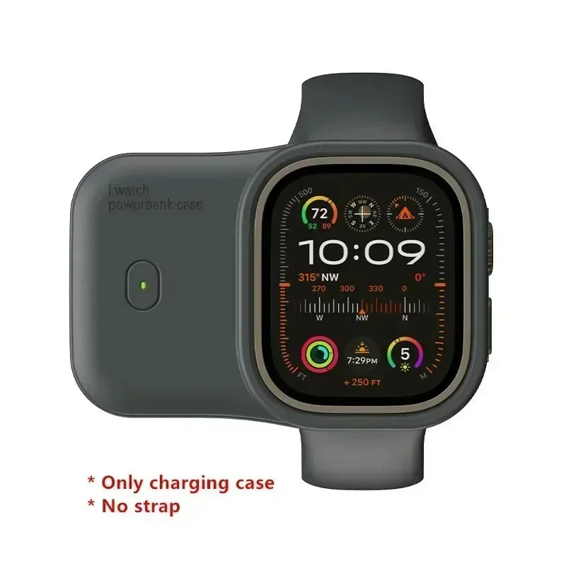 Portable Wireless Charger 1200Mah Spare Battery Powerbank Device for Apple Watch8 7 6 5 4 SE Ultra for Iwatch Fast Charging Case