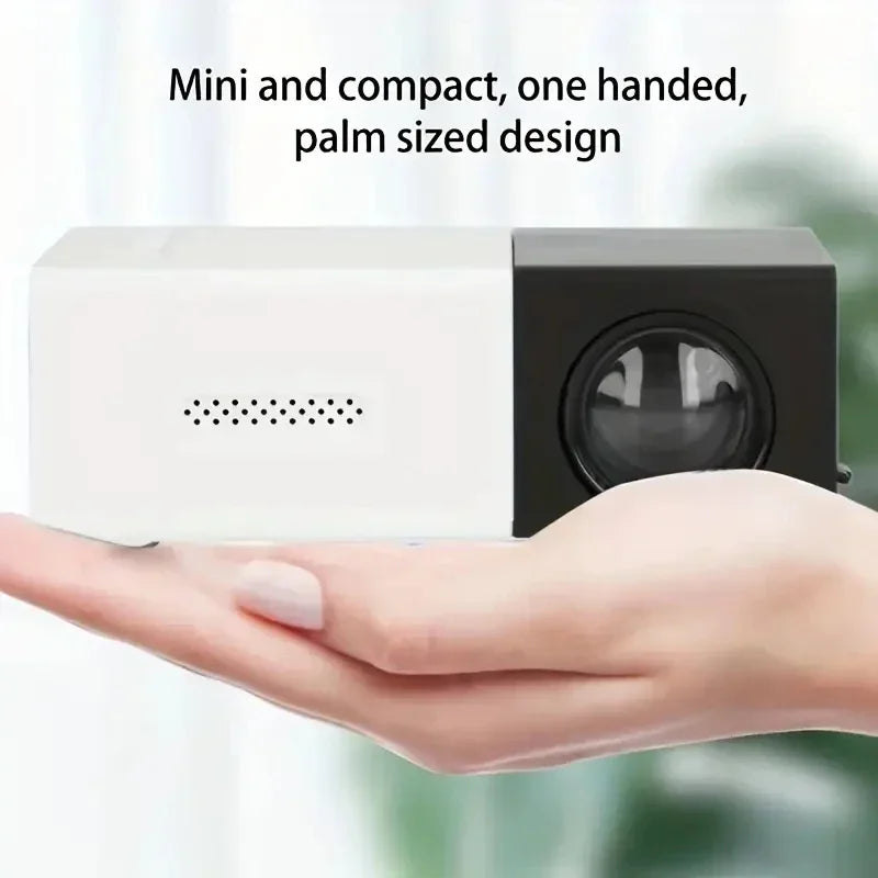YG300 Multimedia Entertainment Projector, Home Theater, Outdoor Entertainment, Can Be Charged by Mobile Power Supply