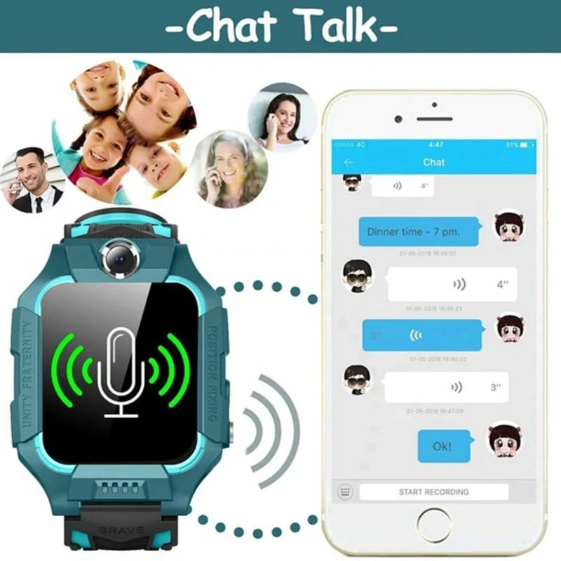 Xiaomi Kids Smart Watch 4G Sim Card Call Camera GPS Location SOS Antil-Lost IP67 Waterproof Smart Watch for Ios Android Kid Gift
