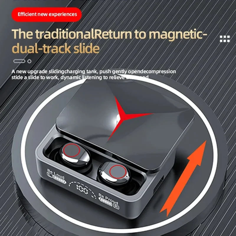 TWS M90Pro Wireless Headphones Gaming Earphone Bluetooth 5.3 Sport Earbud with Mic Charging Box Music Headsets for Iphone Xiaomi