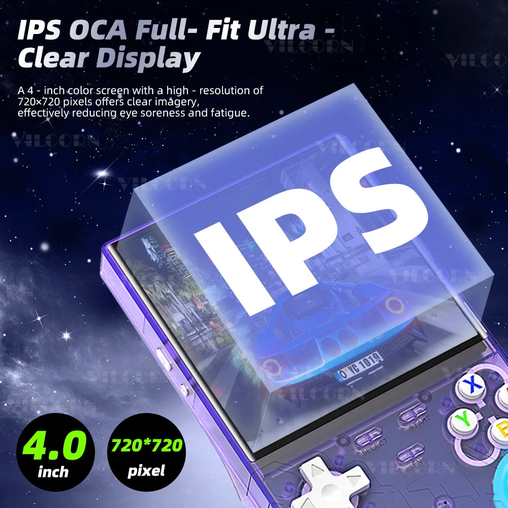 2025 R36Ultra Handheld Game Player Linux System 4Inch IPS Portable Video Game Console for PSP/GBA/DC Wi-Fi Enabled RGB Joystick