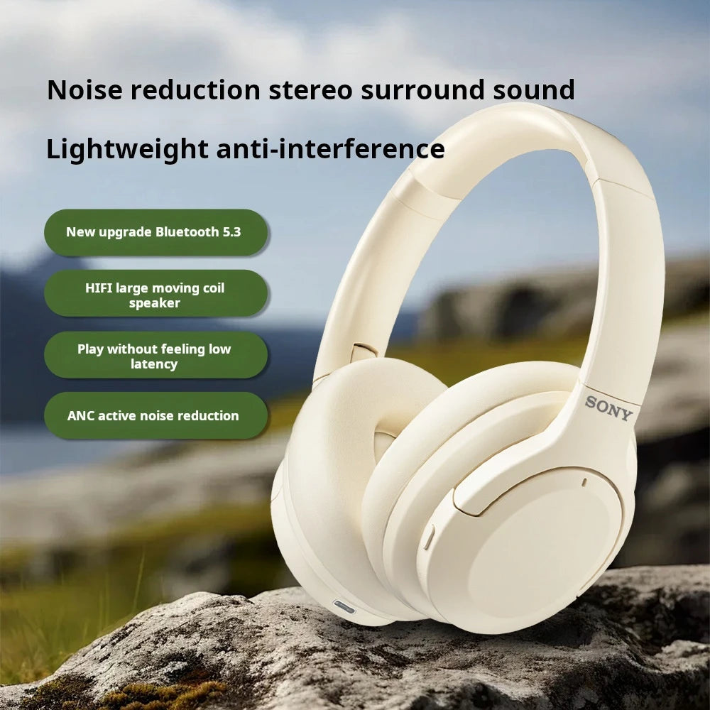 D2-ANC Wireless Headphones Bluetooth 5.3 Earphones Foldable Gaming Headset Sport Headphone with Mic Music Earbuds Original