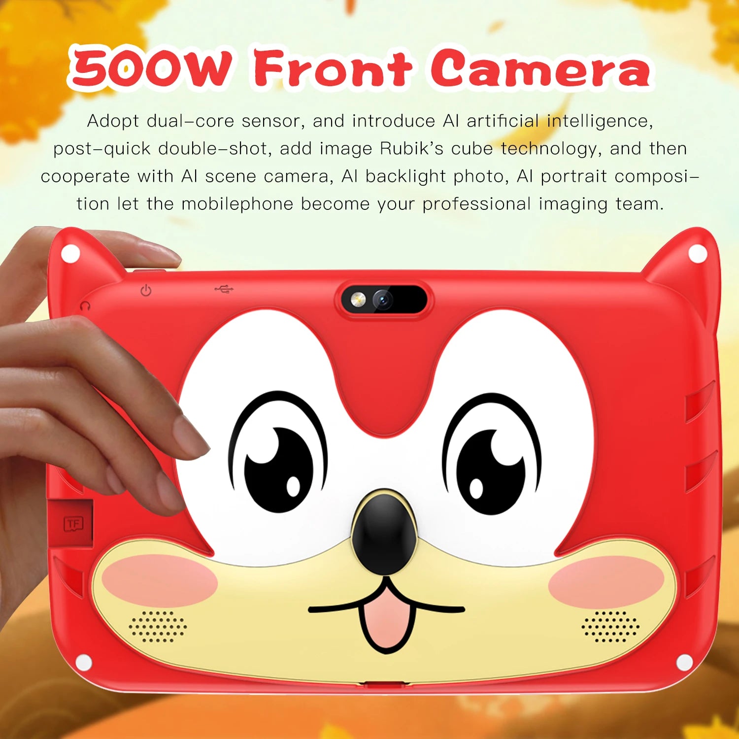 New 7 Inch Cartoon Pattern Kids Tablets Quad Core 4GB+64GB ROM Bluetooth 5G Wifi Learning Education Games Tablet Children'S Gift