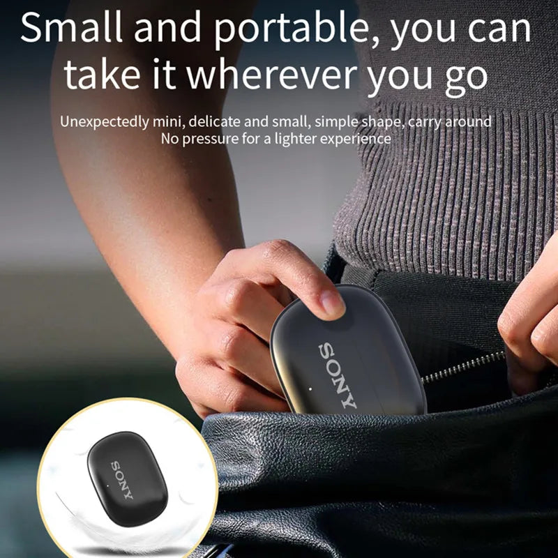 True Wireless Bluetooth Earphones & Headphones In-Ear Earplugs Waterproof Fitness Motion Music Hedset Flip Cover Earphone