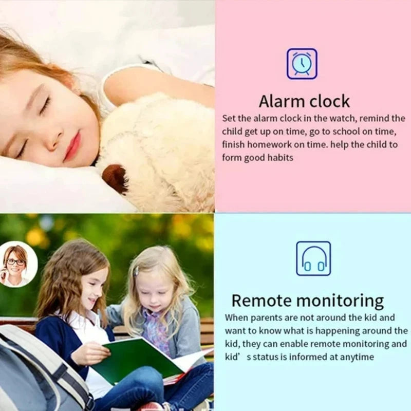 Xiaomi Kids Smart Watch 4G Sim Card Call Camera GPS Location SOS Antil-Lost IP67 Waterproof Smart Watch for Ios Android Kid Gift