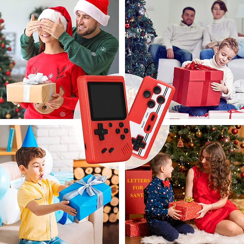 Portable Built-In 400 FC Games 8-Bit Retro Handheld Game Console Case 3.0 Inch LCD Screen Video Game Player Kids New Year Gift
