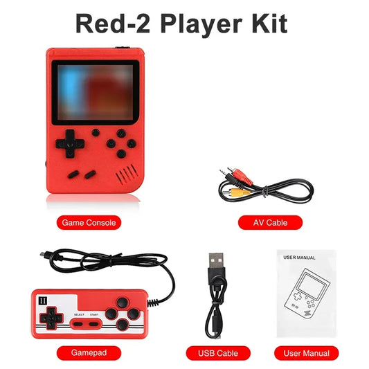 Portable Built-In 400 FC Games 8-Bit Retro Handheld Game Console Case 3.0 Inch LCD Screen Video Game Player Kids New Year Gift
