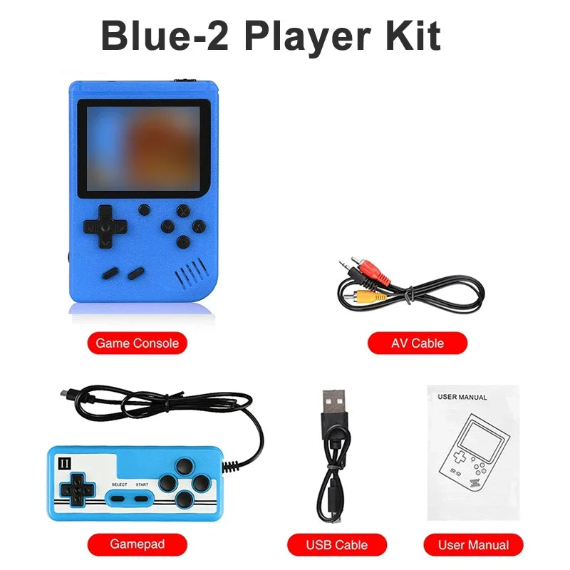 Portable Built-In 400 FC Games 8-Bit Retro Handheld Game Console Case 3.0 Inch LCD Screen Video Game Player Kids New Year Gift