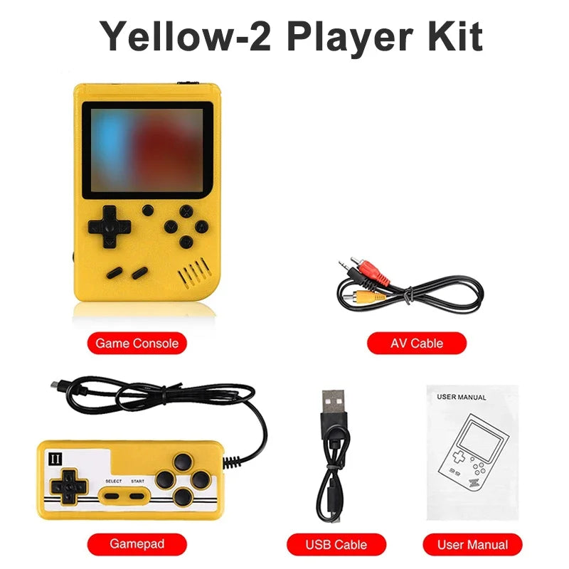 Portable Built-In 400 FC Games 8-Bit Retro Handheld Game Console Case 3.0 Inch LCD Screen Video Game Player Kids New Year Gift