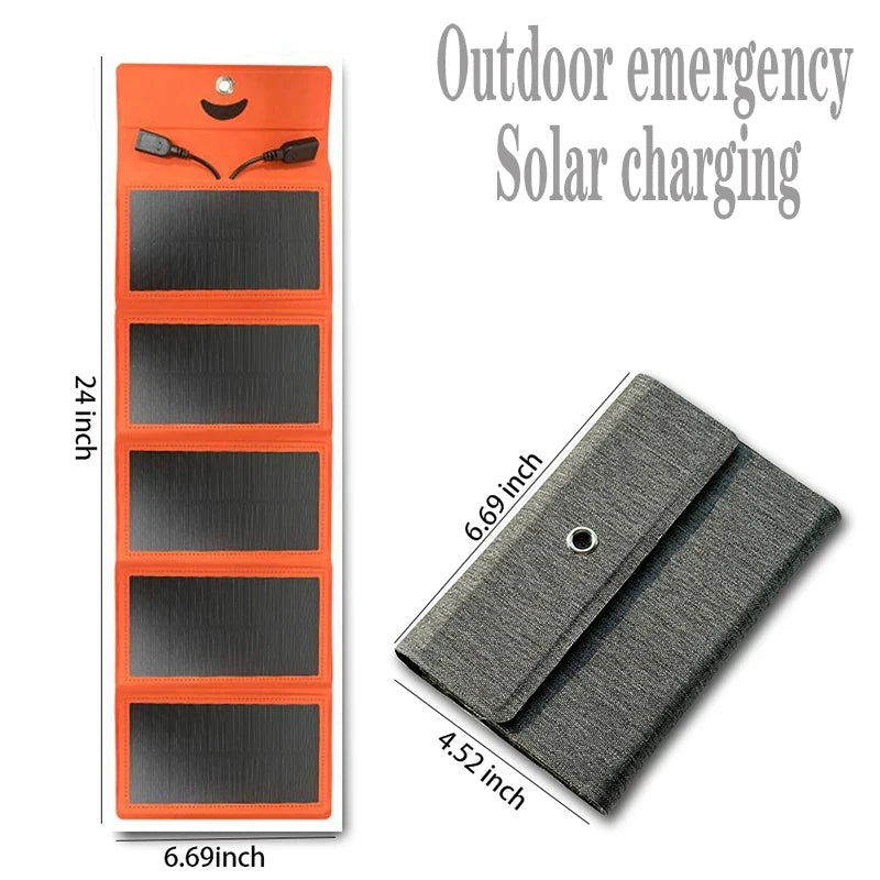 2000W Flexible Solar Panel 5V 9V 12V Portable Battery USB a C DC Solar Plate 21W/30W/60W/80W Power Bank for Camping Equipment